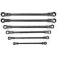 6 Piece Flexible Hinged Ratchet Wrench Spanner Set Double Ended Case 8mm To 19mm