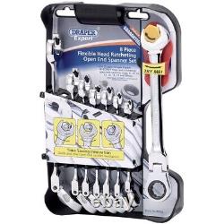 Draper Metric Combination Spanner Set with Flexible Head and Double Ratcheting F