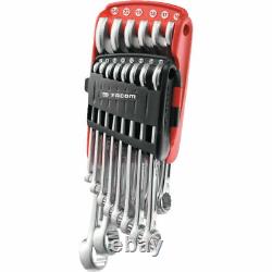 Facom Tools New 14 Piece Combination Spanner Wrench Set 7mm 24mm In Clip