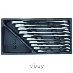 Gedore 7R Series Ratchet Combination Spanner Wrench Set in Tray 1500 ES-7 R