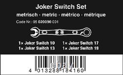Joker Switch Ratcheting Combination Spanner Set, 4 Piece