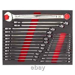 Milwaukee 4932493248 22 Pieces Metric Combination Spanner Set with Foam insert