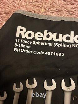 Roebuck 11 Piece Spherical Spanner Set Brand New