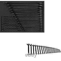 Sealey Combination Spanner Set 25pc Metric Premier Black Hand Tools