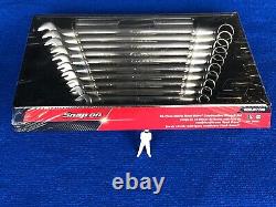 Snap On 12pt Metric Flank Drive Combination Spanner Set 10mm 22mm OEXM713B NEW