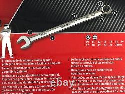 Snap On 12pt Metric Flank Drive Combination Spanner Set 10mm 22mm OEXM713B NEW