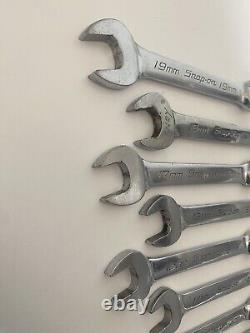 Snap On Spanner Set Short Metric 8-19mm OEXM Combination Wrench Set Name Etched