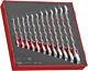 Teng Tools 12 Piece Ratchet Combination Wrench Spanner Set 8mm To 19mm, Ted6512rs
