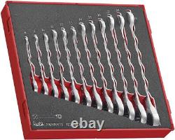 Teng Tools 12 Piece Ratchet Combination Wrench Spanner Set 8mm To 19mm, TED6512RS