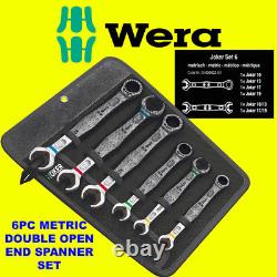 Wera Joker Combi Ratchet & Double Open-End Spanner Set Metric 6pc 020022