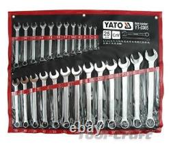 YATO YT-0365 combination spanners set 25 pcs sizes 6-32mm CrV steel